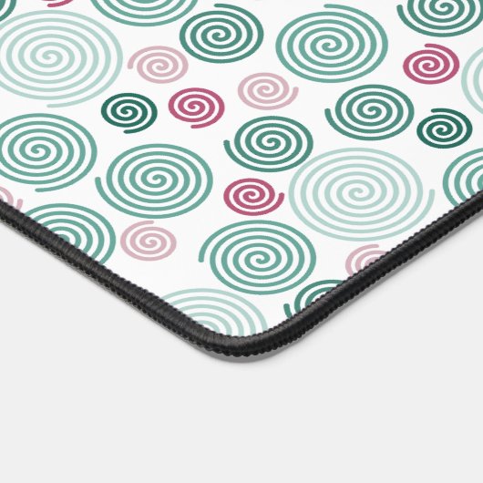 Evergreen Swirl (Pattern) Schreibtischunterlage (Ecke)
