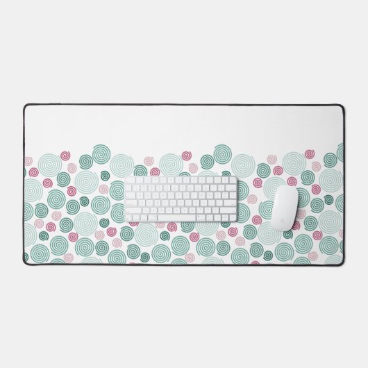 Evergreen Swirl (Pattern) Schreibtischunterlage (Tastatur & Maus)