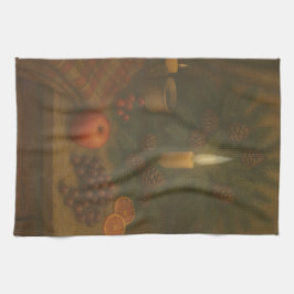 Evergreen Table – Candlelight and Calm Geschirrtuch