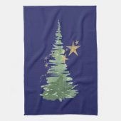 Evergreen Tree and Stars Geschirrtuch (Vertikal)