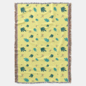 Evergreen Tree Blätter & Red Holly Berries Decke (Vorderseite Vertikal)