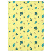 Evergreen Tree Blätter & Red Holly Berries Klemmbrett (Rückseite)