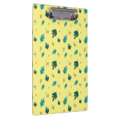 Evergreen Tree Blätter & Red Holly Berries Klemmbrett (Rechts)