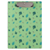 Evergreen Tree Blätter & Red Holly Berries Klemmbrett (Vorderseite)