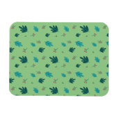 Evergreen Tree Blätter & Red Holly Berries Magnet (Horizontal)