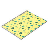 Evergreen Tree Blätter & Red Holly Berries Notizblock (Linke Seite)