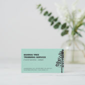 Evergreen Tree | Grüner Hintergrund Visitenkarte (Stehend Vorderseite)