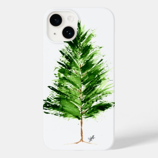 Evergreen Tree iPhone 14 Barely There Case (Rückseite)