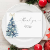 Evergreen tree mit Bohnen Baby Dusche Dankeskarte