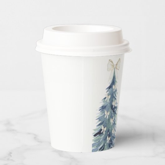 Evergreen tree mit Bohnen Baby Dusche Pappbecher (Rechts)