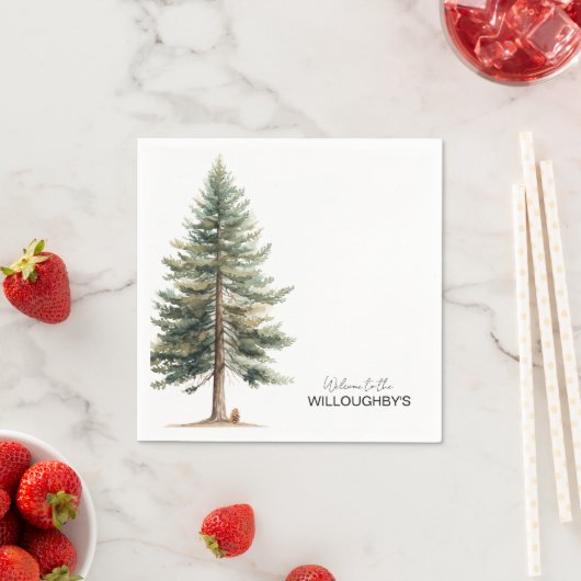 Evergreen Tree Party Serviette (Beispiel)