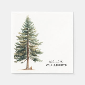 Evergreen Tree Party Serviette