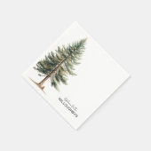 Evergreen Tree Party Serviette (Ecke)