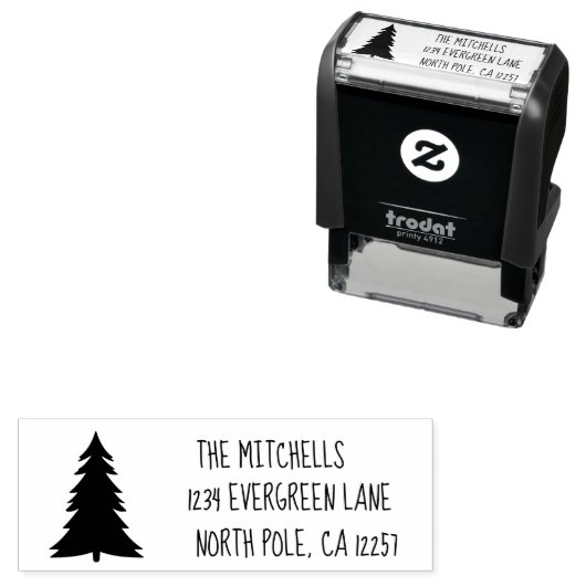 Evergreen Tree Permastempel (Beispiel)