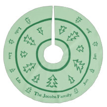 Evergreen Tree Personalisiert Holiday Tree Skirt
