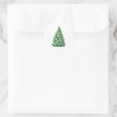 Evergreen Tree Runder Aufkleber (Tasche)