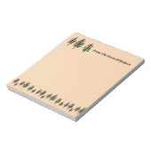 Evergreen Trees 5.5" x 6" Notepad - 40 Seiten Notizblock (Rotiert)