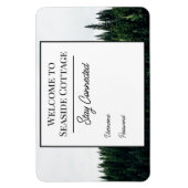 Evergreen Trees Airbnb Vacation Rental Wifi Magnet (Vertikal)