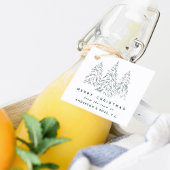 Evergreen Trees Business oder Corporate Holiday Gi Geschenkanhänger