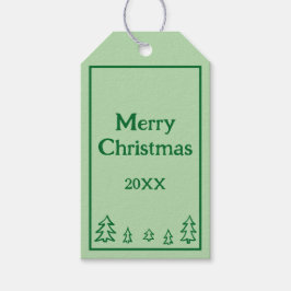 Evergreen Trees Personalisiert Holiday Gift Tags Geschenkanhänger