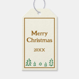 Evergreen Trees Personalisiert Holiday Gift Tags Geschenkanhänger