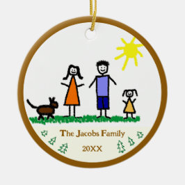 Evergreen Trees Personalisiert Holiday Ornament