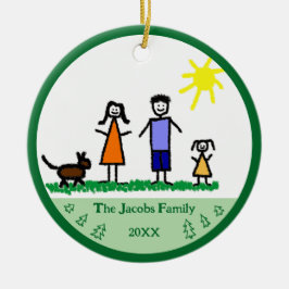 Evergreen Trees Personalisiert Holiday Ornament