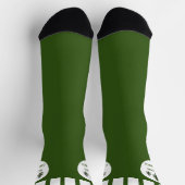 Evergreen Trees Seasons Greetings Socken (Oben)