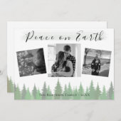 Evergreen Trees Weltfrieden 3 Foto Weihnachten (Vorne/Hinten)