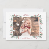 Evergreen und Berries Karte (Vorderseite)