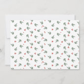 Evergreen und Berries Karte (Rückseite)