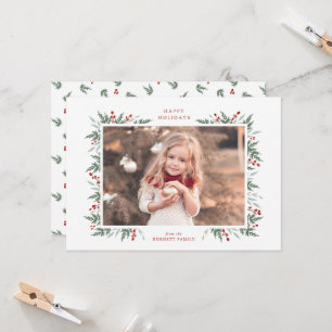 Evergreen und Berries Karte