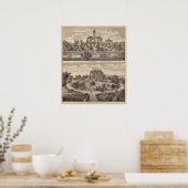 Evergreen und Guilford Place, Minnesota Poster (Küche)