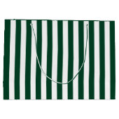 Evergreen und White Strip Große Geschenktüte (Rückseite)