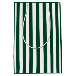 Evergreen und White Strip Mittlere Geschenktüte