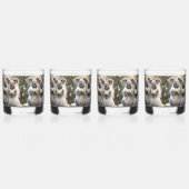 "Evergreen Vows: Eine Koala-Hochzeit in Weiß" Whiskyglas (Links)