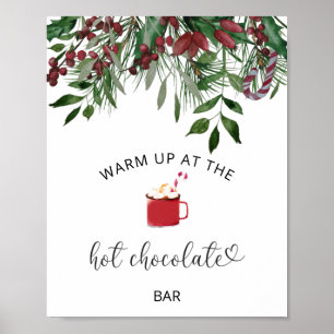 Evergreen wärme sich bei Hot Chocolate Bar Poster