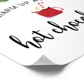 Evergreen wärme sich bei Hot Chocolate Bar Poster (Ecke)