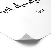 Evergreen wärme sich bei Hot Chocolate Bar Poster (Ecke)