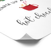 Evergreen wärme sich bei Hot Chocolate Bar Poster (Ecke)