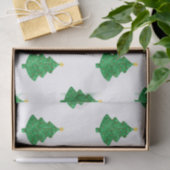 Evergreen Watercolor Weihnachtsbaumen Seidenpapier (Geschenk)