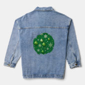 Evergreen Weihnachten Jeansjacke (Rückseite)
