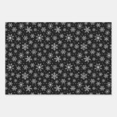 Evergreen Weihnachten Schneeflocken Rot Grün Schwa Geschenkpapier Set (Vorderseite 3)