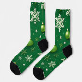 Evergreen Weihnachten Socken (Linkes Detail)