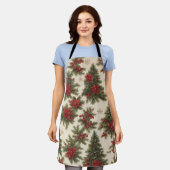 Evergreen Weihnachts Charm All-Over Print Schürze (Getragen)