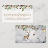 Evergreen Weihnachts Custom Notes Enclosure Card. Begleitkarte (Vorne/Hinten)