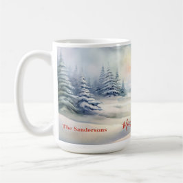 Evergreen Weihnachtsbaum Vintage Tasse