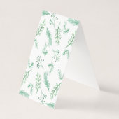 Evergreen Weihnachtsfeiertag Gedeckte Geschenkmark (Rückseite)