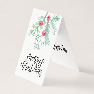 Evergreen Weihnachtsfeiertag Gedeckte Geschenkmark