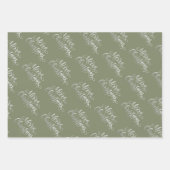 Evergreen Weihnachtsgeschenk Geschenkpapier Set (Vorderseite)